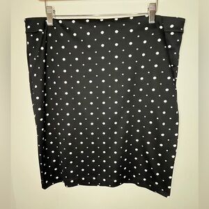 The Limited Black w White Polka Dot Pencil Skirt Women’s Size 12